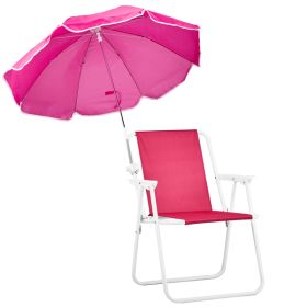 Folding Beach Chair With Umbrella For Adults, Lightweight Porable Camping Chair With 265lbs Capacity For Travel Picnic Concert & Outdoor Activities