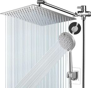 Shower Head, 8 Inch High Pressure Rainfall Shower Head/Handheld Shower Combo