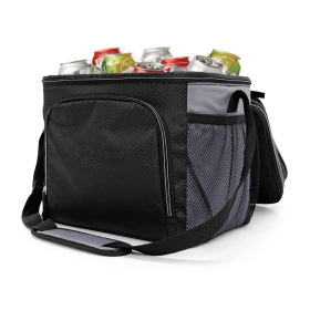 Sided 24-Can Cooler, 19 QT Capacity, Black